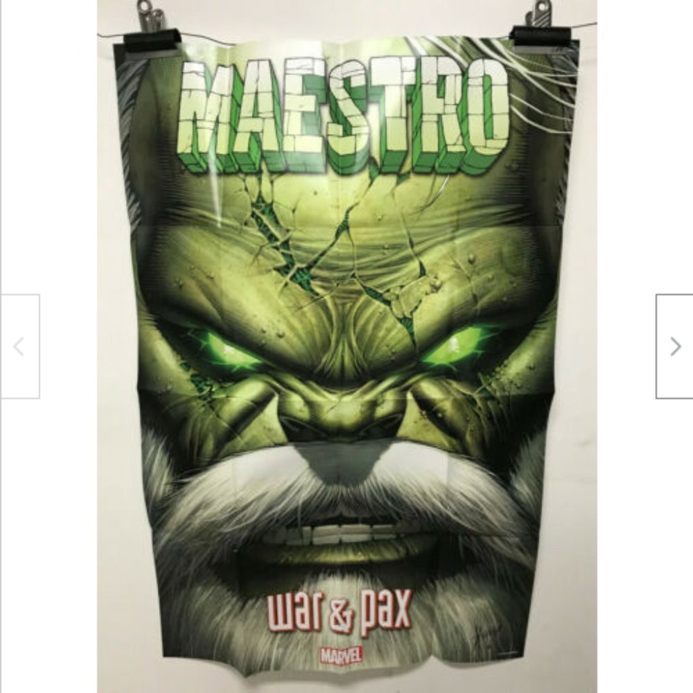 Maestro War & Pax Marvel Hulk Character Comic Book Store Promo 24x36 Poster 2020